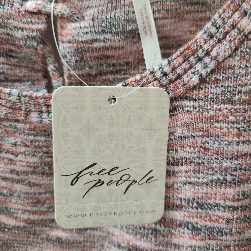 FREE PEOPLE Lace-up Tank Top Best Of Us Onyx Blossom Sz S NWT #OB1484522 - Picture 6 of 11
